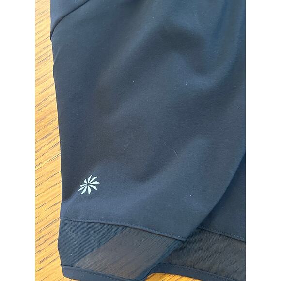 NEW ATHLETA MESH RACER RUN MID RISE 4 SHORT BLACK SIZE M - Picture 5 of 10